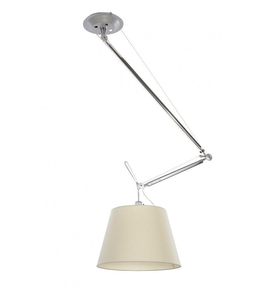 Artemide Tolomeo Decentralized Suspension Aluminum Satin Diffuser