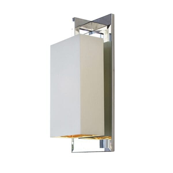 Contardi COCO PARETE - Nickel lucido con specchio molato con diffusore in cotone bianco