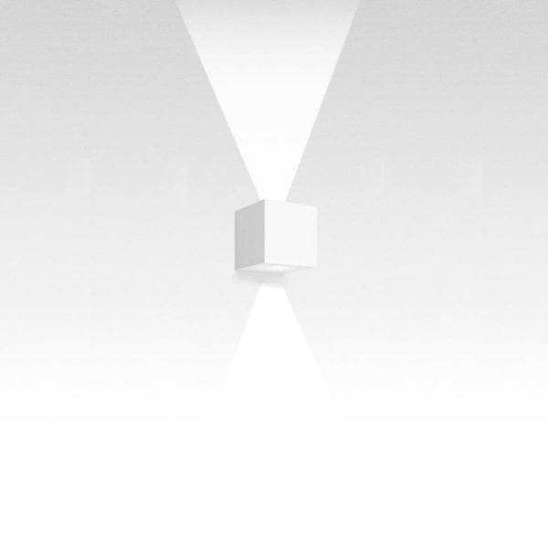 Artemide EFFETTO 14 QUADRO 2 FASCI LARGHI - grigio bianco RAL9002