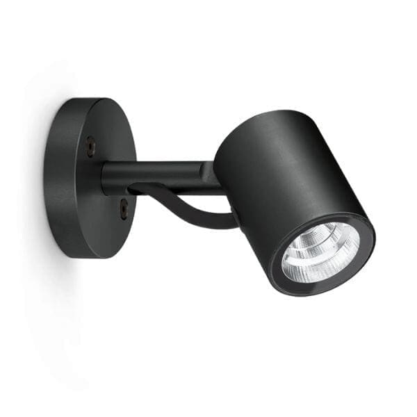 Lombardo AGO Wall LED 3000k - Diffusore trasparente - nero