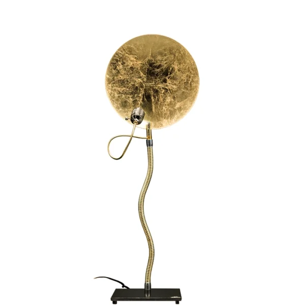 Catellani & Smith LIGHT STICK T - tavolo - asta nickel e base nera
