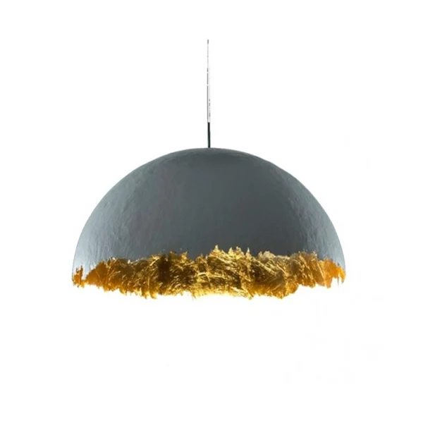 Catellani & Smith POSTKRISI 49 Ø 100 - sospensione - foglia oro, esterno bianco