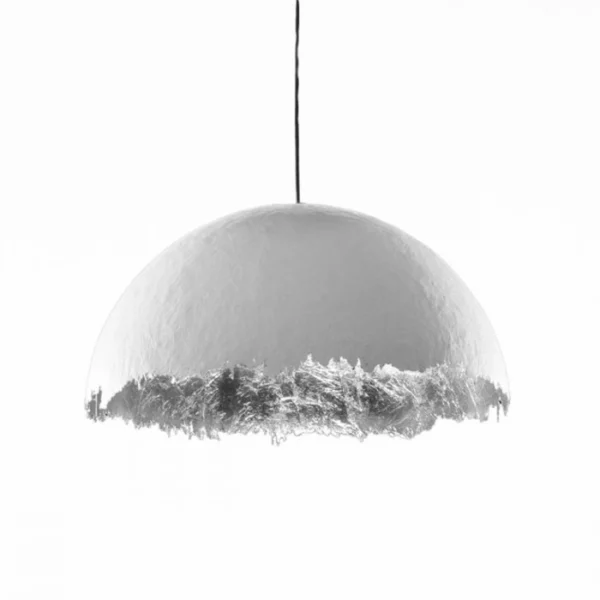 Catellani & Smith POSTKRISI 49 Ø 80 - suspension - silver leaf, white exterior