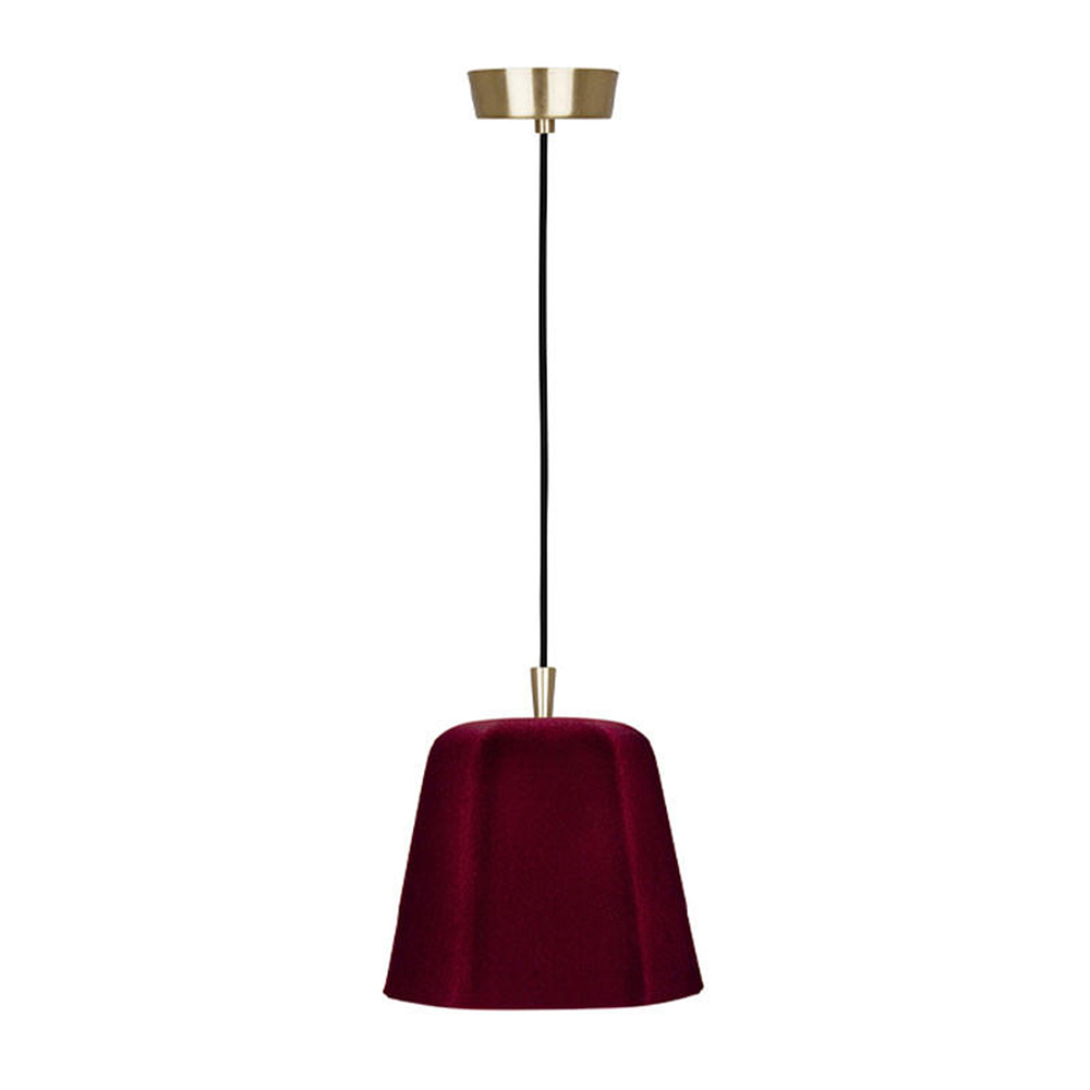 Lumen Diffuser Static LUMEN CENTER FLO'1 - bordeaux diffuser, satin brass base - LiD Design