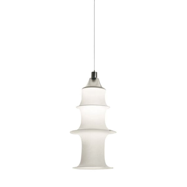 Artemide FALKLAND Sospensione - con maglia ignifuga 85 + cerchi inox - bianco
